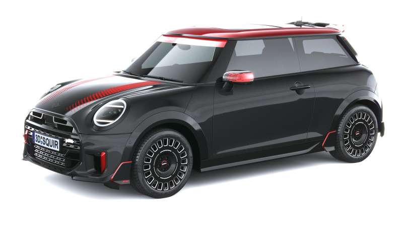 迷你 John Cooper Works 配饰 2025 3D 模型 .c4d .max .obj .3ds .fbx .stl .blend 