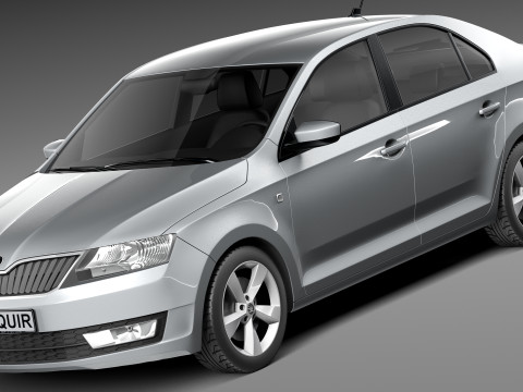 Skoda Rapid 2013 3Dモデル