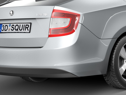 Skoda Rapid 2013 3D Model
