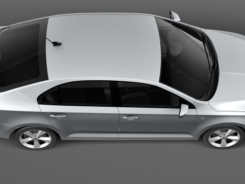 Skoda Rapid 2013 3D Model