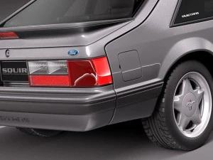 मस्टैंग 1987-1993 3D मॉडल