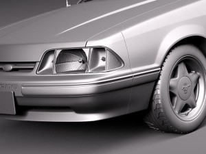 Mustang 1987-1993 3Dモデル