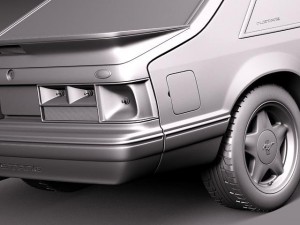 Mustang 1987-1993 3Dモデル