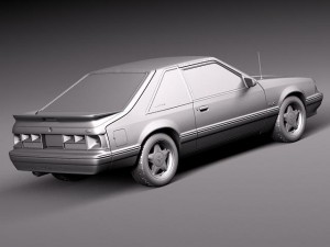 Mustang 1987-1993 3Dモデル