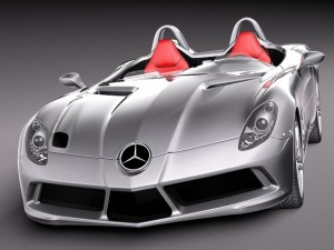Mercedes-Benz SLR Stirling Moss Concept Car 3D Model