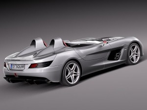 Mercedes-Benz SLR Stirling Moss Concept Car 3D Model
