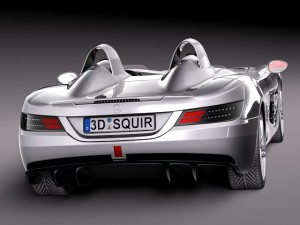 Mercedes-Benz SLR Stirling Moss Concept Car 3D Model