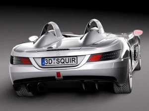 Mercedes-Benz SLR Stirling Moss Concept Car 3D Model