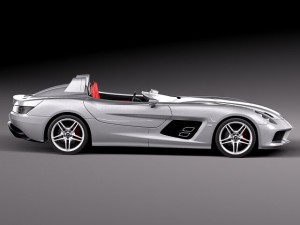 Mercedes-Benz SLR Stirling Moss Concept Car 3D Model