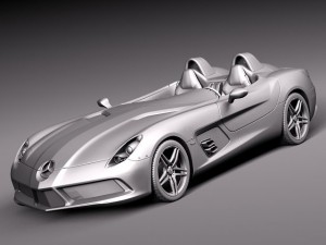 Mercedes-Benz SLR Stirling Moss Concept Car 3D Model
