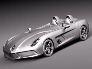 Mercedes-Benz SLR Stirling Moss Concept Car 3D Model