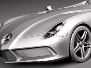 Mercedes-Benz SLR Stirling Moss Concept Car 3D Model