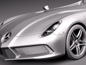Mercedes-Benz SLR Stirling Moss Concept Car 3D Model
