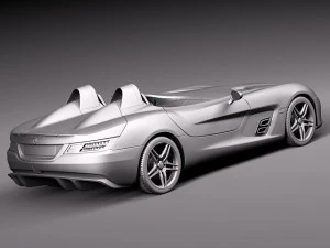 Mercedes-Benz SLR Stirling Moss Concept Car 3D Model