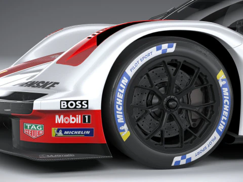 Porsche 963 LMDh Yarış Arabası 2023 3D Model