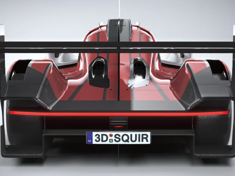 Porsche 963 LMDh Yarış Arabası 2023 3D Model