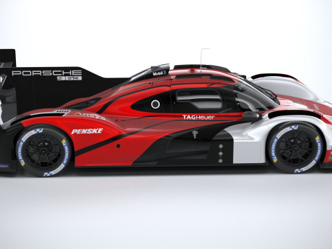 Porsche 963 LMDh Racecar 2023 3D Модель