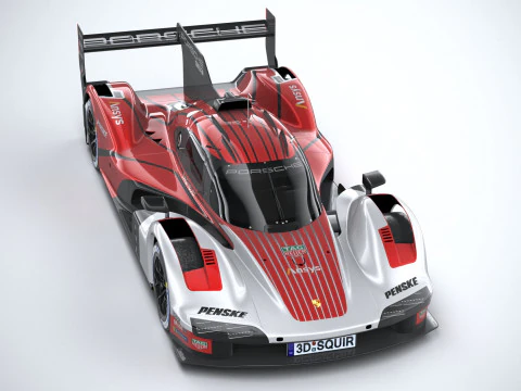 Porsche 963 LMDh Yarış Arabası 2023 3D Model