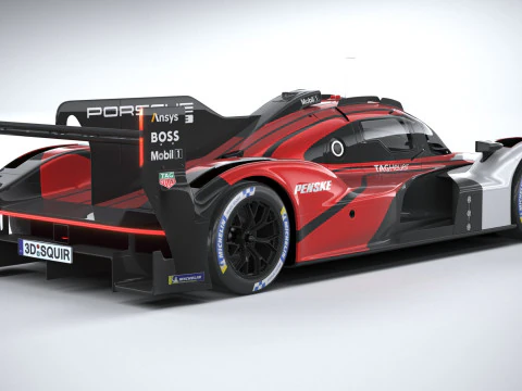 Porsche 963 LMDh Yarış Arabası 2023 3D Model