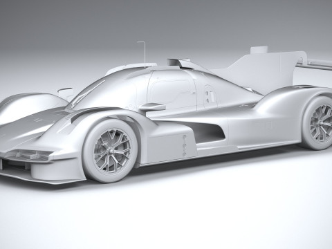 Porsche 963 LMDh Racecar 2023 3D Модель