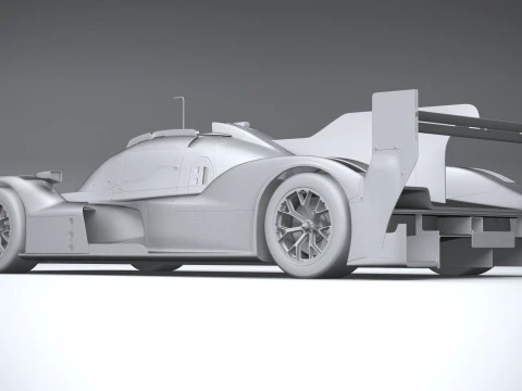 Porsche 963 LMDh Yarış Arabası 2023 3D Model