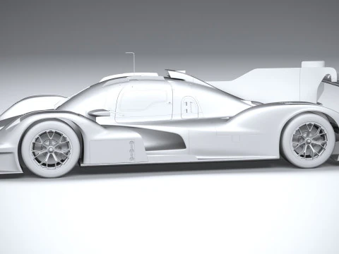 Porsche 963 LMDh Yarış Arabası 2023 3D Model