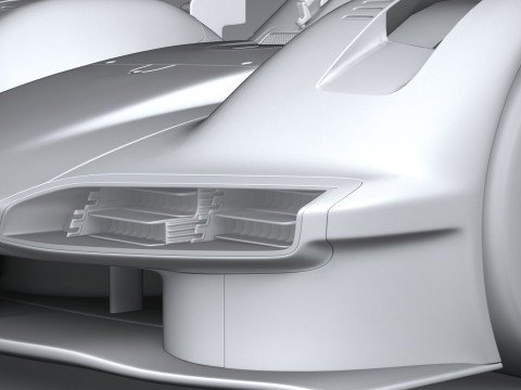 Porsche 963 LMDh Racecar 2023 3D Модель