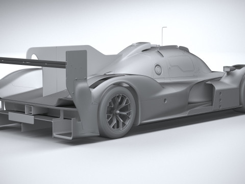 Porsche 963 LMDh Racecar 2023 3D Модель
