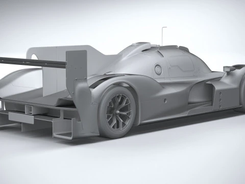 Porsche 963 LMDh Yarış Arabası 2023 3D Model