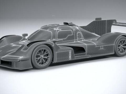 Porsche 963 LMDh Racecar 2023 3D Модель