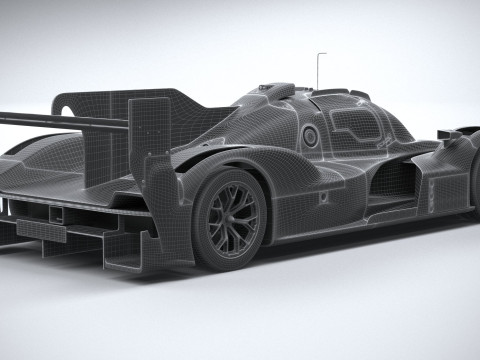 Porsche 963 LMDh Racecar 2023 3D Модель