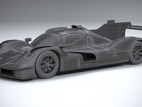 Porsche 963 LMDh Racecar 2023 3D Модель