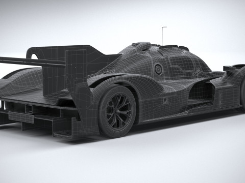 Porsche 963 LMDh Racecar 2023 3D Модель