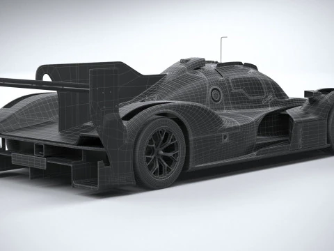 Porsche 963 LMDh Yarış Arabası 2023 3D Model