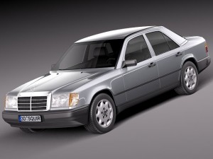 Mercedes-Benz W124 E-class 1984-1997 3D Model