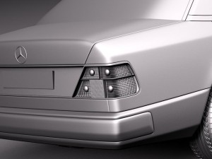 Mercedes-Benz W124 E-class 1984-1997 3D Model