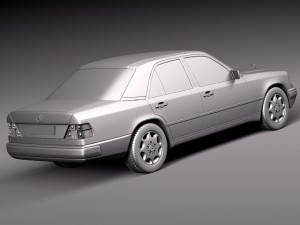 Mercedes-Benz W124 E-class 1984-1997 3D Model