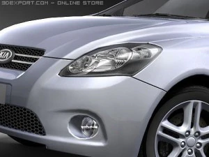 Kia Pro Ceed midpoly 3D Model