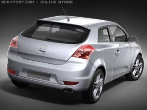 Kia Pro Ceed midpoly 3D Model