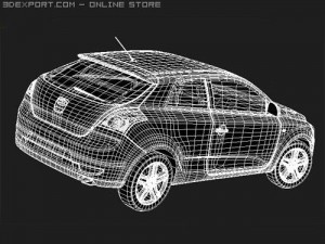 Kia Pro Ceed midpoly 3D Модель
