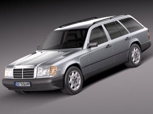 Mercedes-Benz E-class W124 Kombi 3D Model