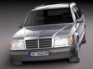 Mercedes-Benz E-class W124 Kombi 3D 모델