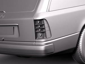 Mercedes-Benz E-class W124 Kombi 3D 모델