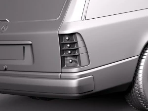 Mercedes-Benz E-class W124 Kombi 3D Model