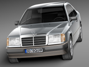 Mercedes-Benz E-class W124 Coupe 3D Model