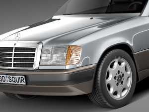 Mercedes-Benz E-class W124 Coupe 3D Model