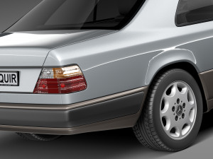 Mercedes-Benz E-class W124 Coupe 3D Model