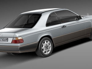Mercedes-Benz E-class W124 Coupe 3D Model