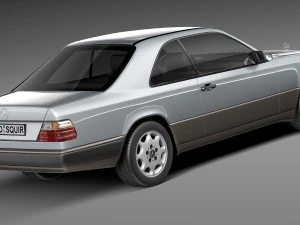 Mercedes-Benz E-class W124 Coupe 3D Model