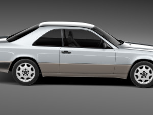 Mercedes-Benz E-class W124 Coupe 3D Model
